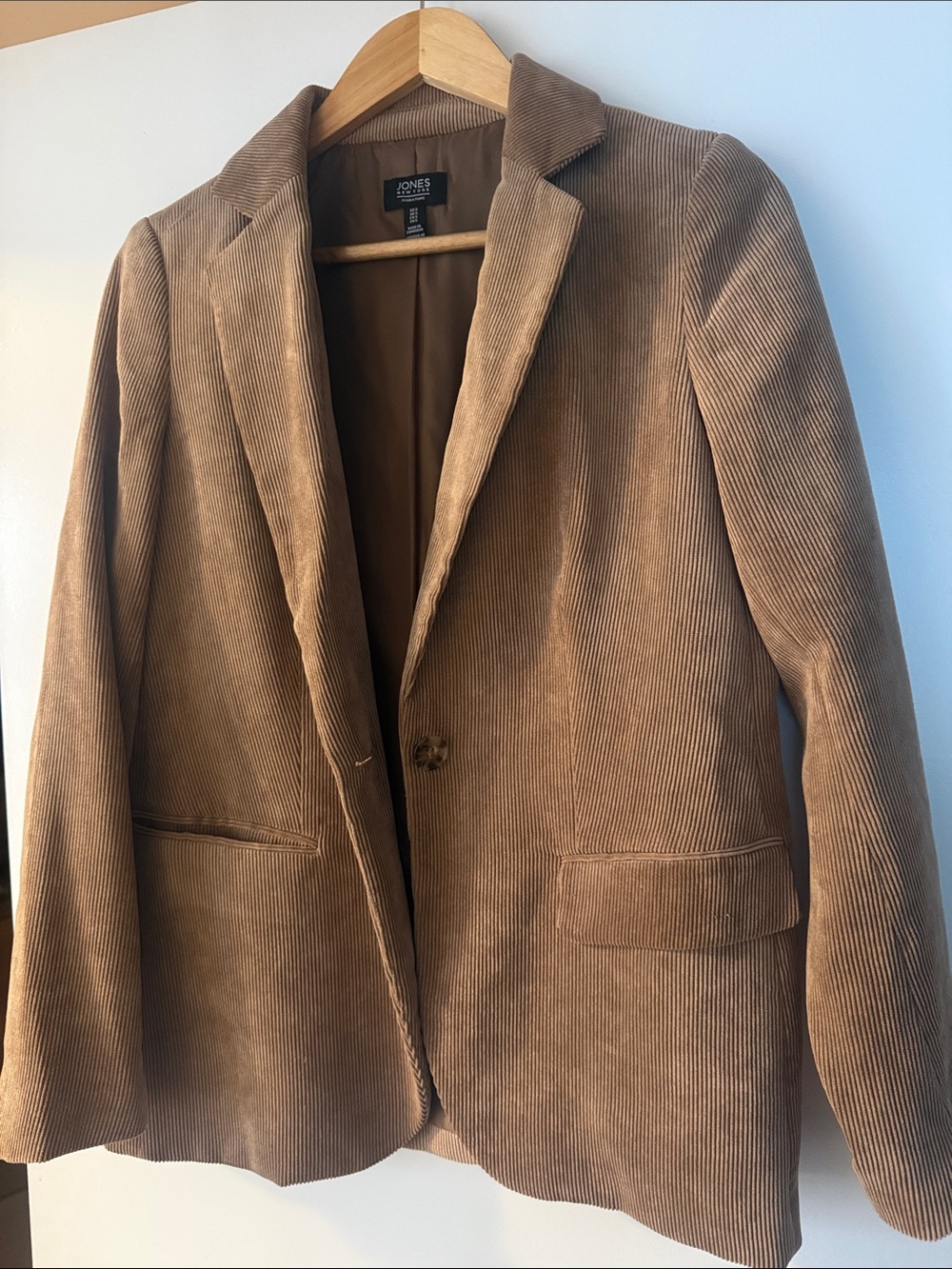 Jones New York Men’s Tan Corduroy Blazer Jacket